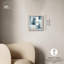 Art abstrait bleu déconstruit «I Shadowbox» par Art Remedy-115130425-115130427