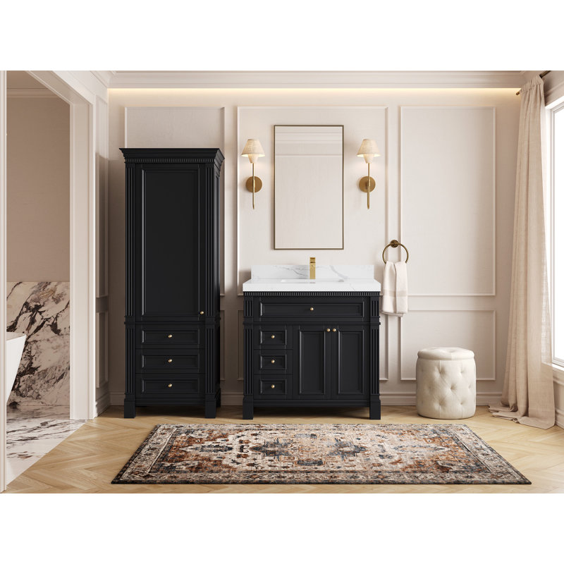 Gallipolis X P 22 po De salle de bain D Quartz, Calacatta Laza