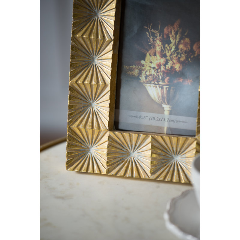 Maddox Antique Gold Embossed Picture Frame, 4" x 6"