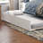 Bhawana Solid Wood Slanted Chevron Platform Bed with Trundle Bed-2050230059
