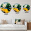 Orange Beach By The Coastline - Horloge murale nautique et côtière-60327783
