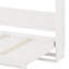 Lit escamotable peu encombrant avec rangement spacieux et rayures en losange