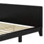 Base de lit plateforme avec tête de lit haute, support à lattes de bois, aucun sommier requis-786143448-786143452