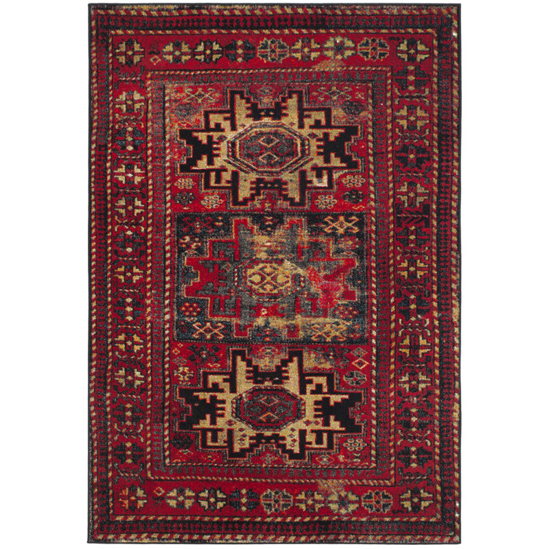 Kristina Oriental Area Rug, Rectangle 61 x 91cm
