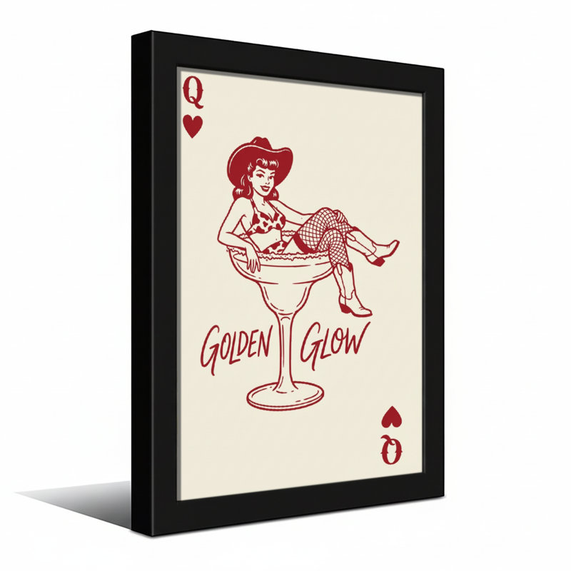 Fashion Queen of Hearts, H 16 po x l 24 po, Toile tendue, Ne s’applique pas