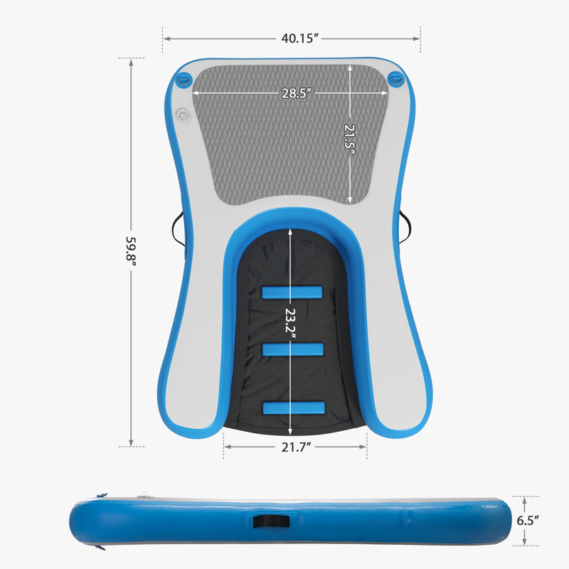 Inflatable Floating Large Dog  Water Ramp Ladder for Pools, Docks, Boats with Anti-Slip Mat