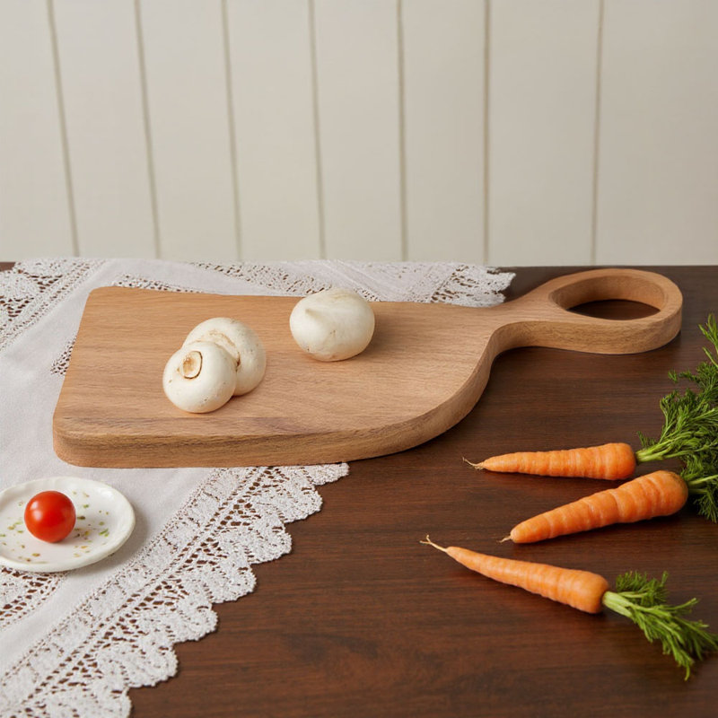 Set of 2 Acacia Wood Cutting Boards