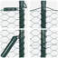 Hexagon Fence Green Steel-327239790
