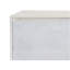 Armoire console Ansaldo blanc perle et argent scintillant