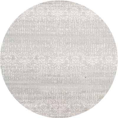 Tapis damassé ivoire