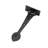 Heart Tip Textured Wrought Iron Strap Hinge
