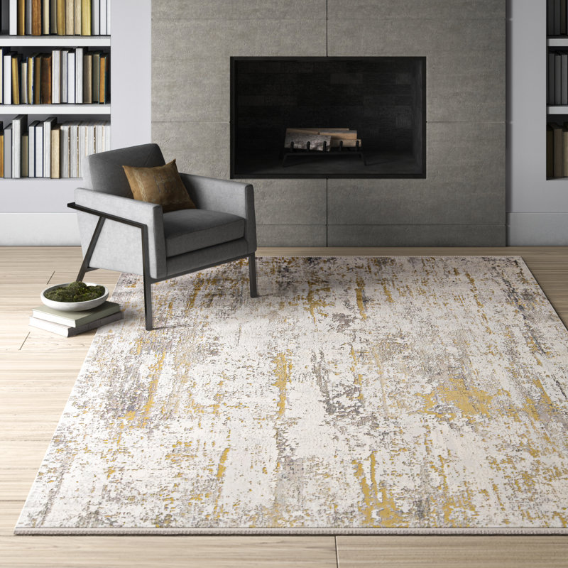 Whitten Performance Abstract Indoor Rug, Rectangle 7'9" x 11'