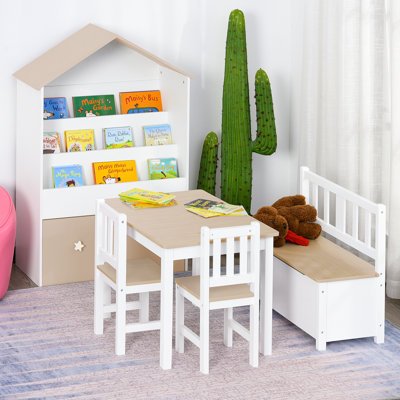 Erick Children's 4 Piece Table and Chair Set