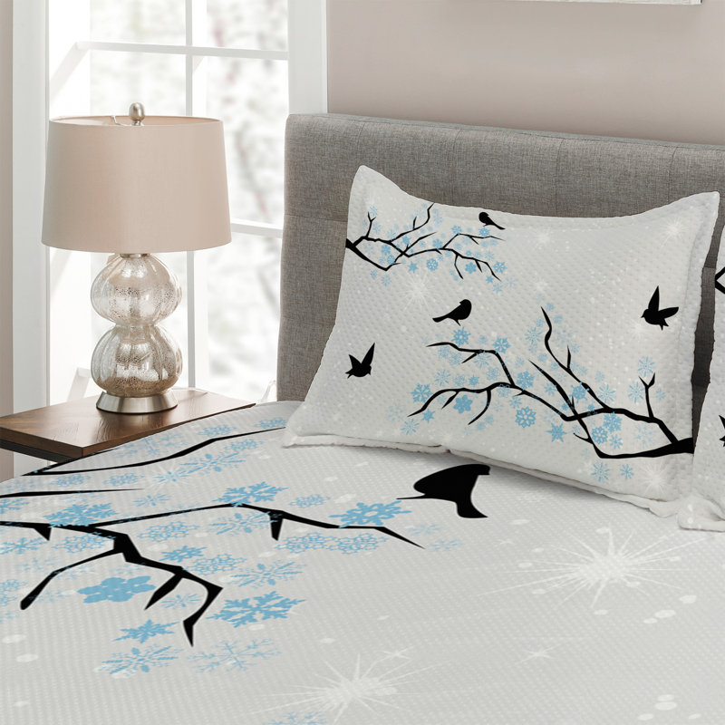 Farmhouse / Country Polyester Coverlet, King Bedspread + 2 Shams