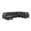 Canapé modulaire réversible avec repose-pieds Frank-2119210403