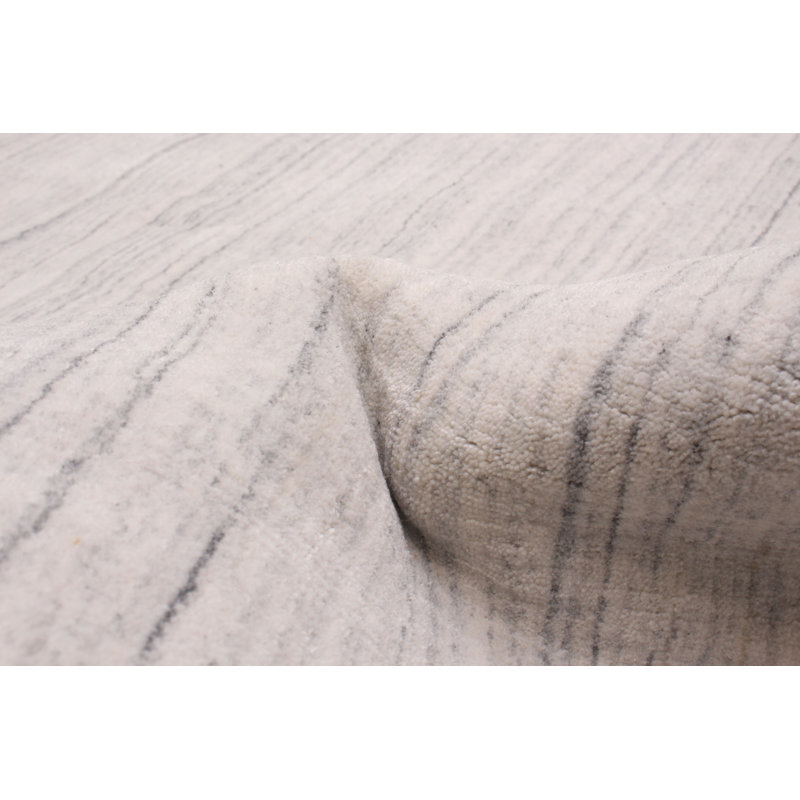 Tapis unique gris clair Kashkuli Gabbeh 5 pi 5 po x 7 pi 8 po