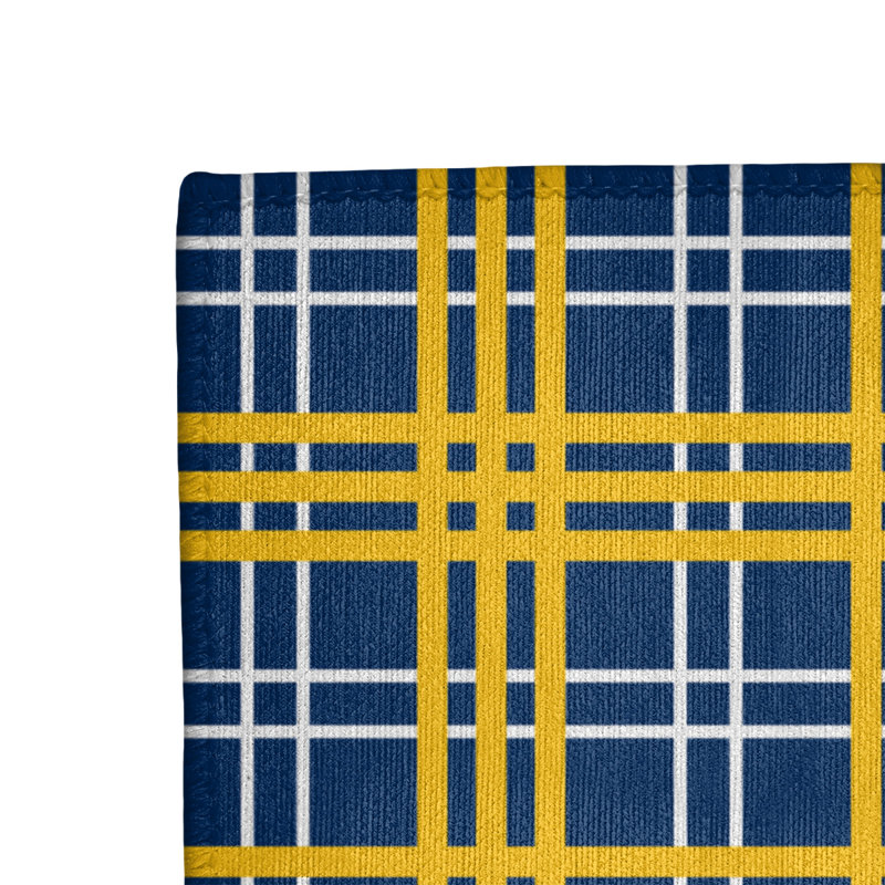 Tapis à carreaux bleu, Rectangle 4 pi x 6 pi