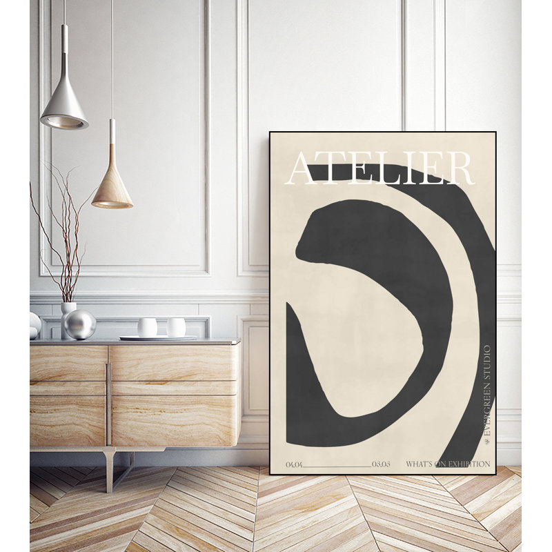 L'atelier' Framed Canvas