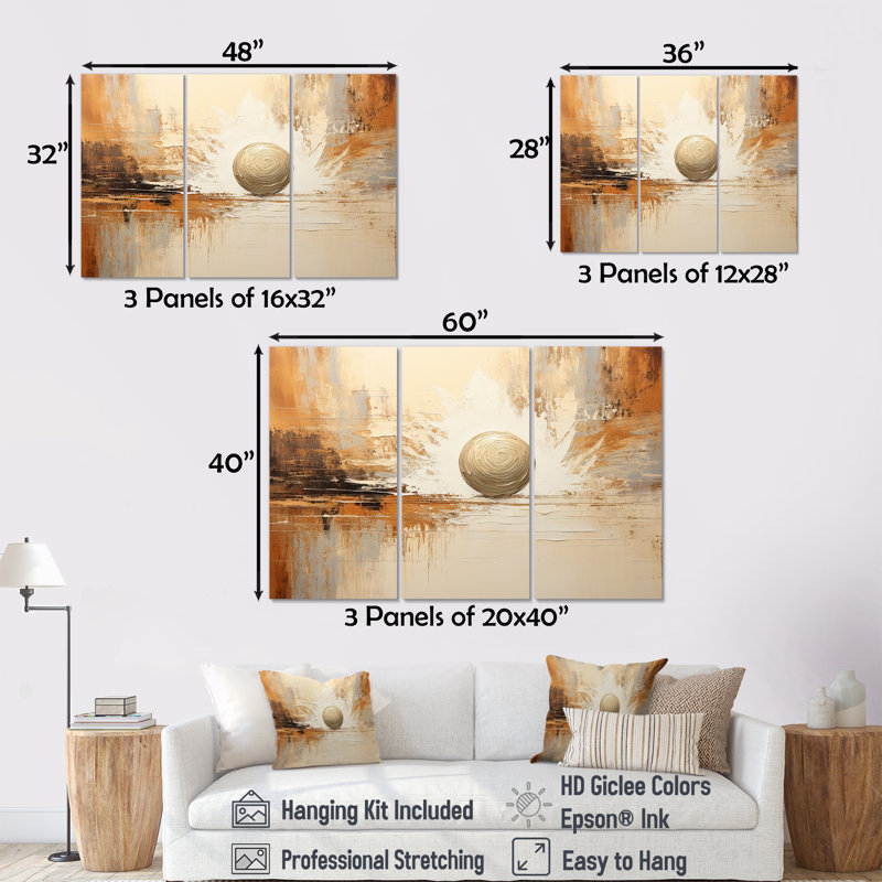 Ensemble de salon beige et minimalisme Bowling, H 32 po x l 48 po