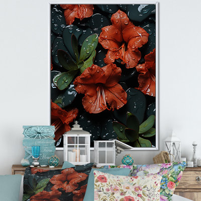 Singular Beauty Of Red Rhododendrons - Rhododendron Wall Art