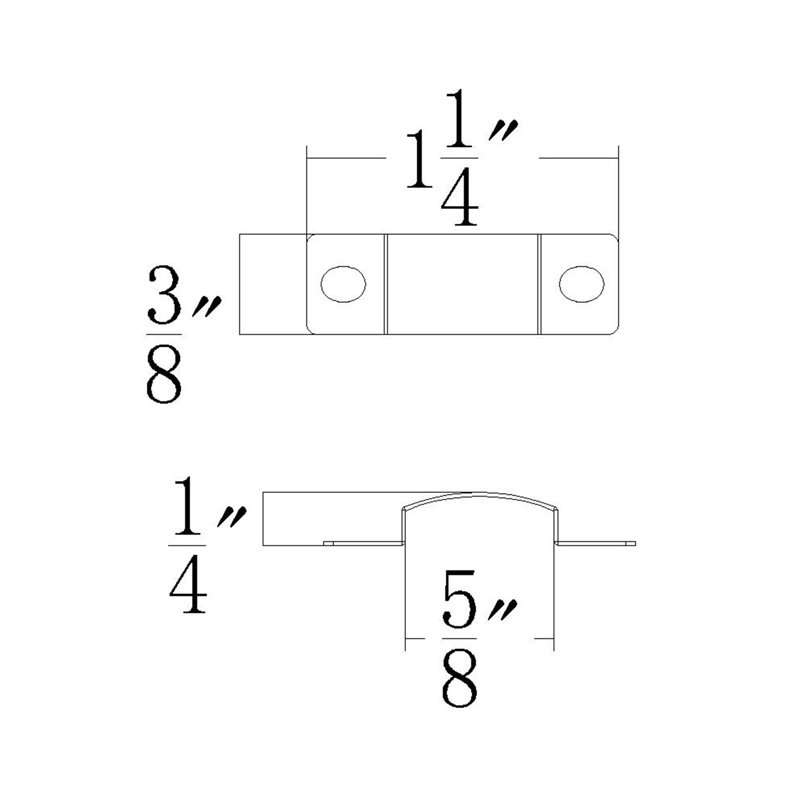 LED 12V Snap-on Strip Light Surface Mount Clip