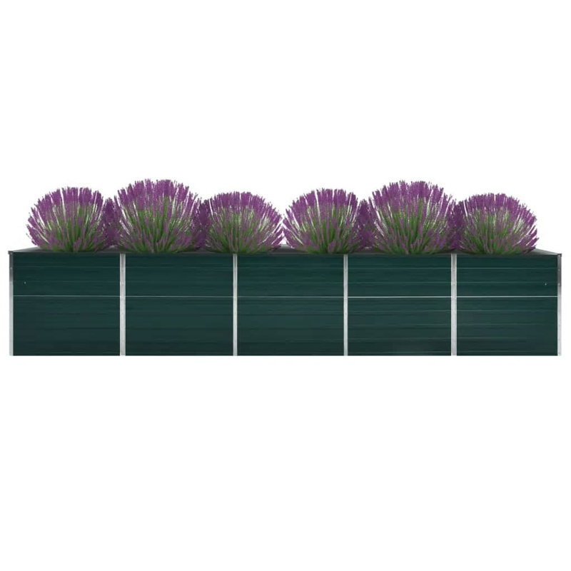 Boîte à fleurs pour jardin surélevée vidaXL, Vert