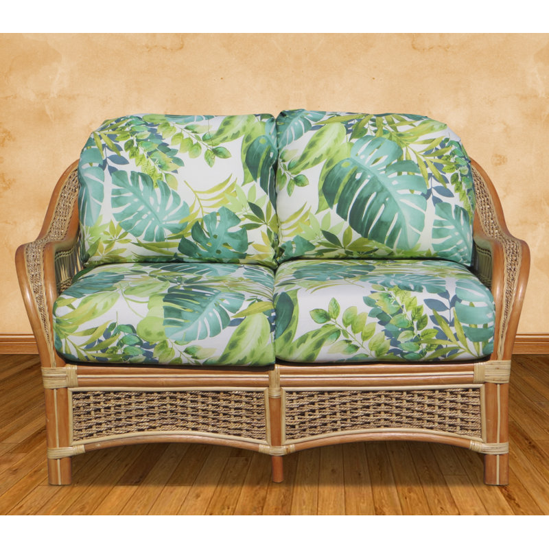 Spice Islands Upholstered 61'' Loveseat, Tropical