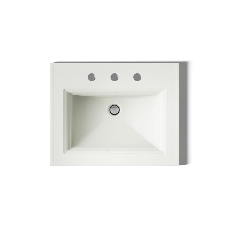 Memoirs® Stately Drop-in Bathroom Sink, Dune, 8" Centers