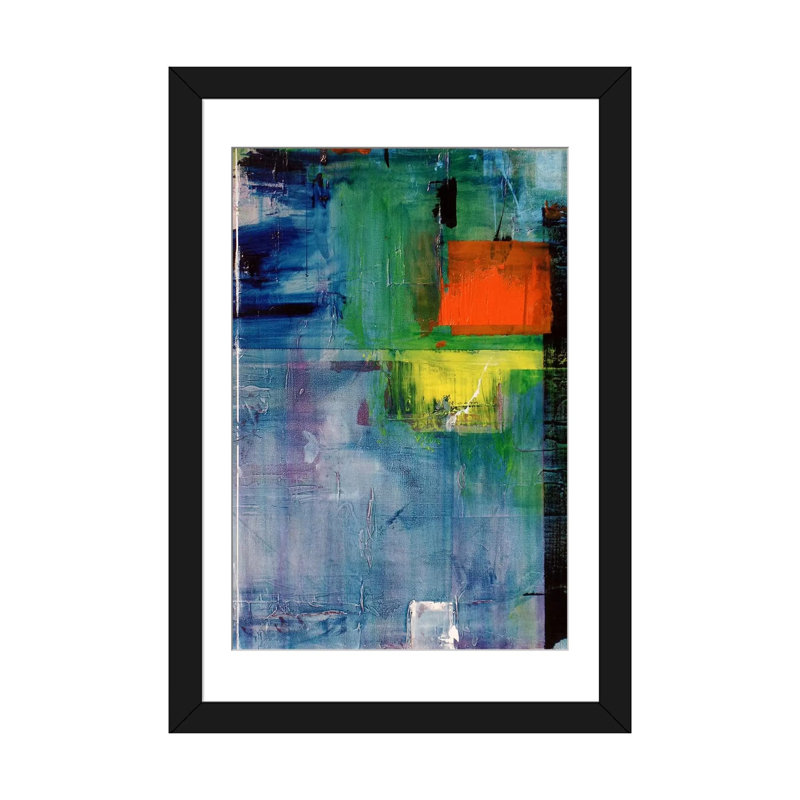«Distant» par Jason Forcier, reproduction sur toile, Papier d'art encadré noir, H 24 po x l 16 po x P 1 po, Blanc