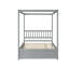 Lit double avec lit gigogne simple, gris-981526912