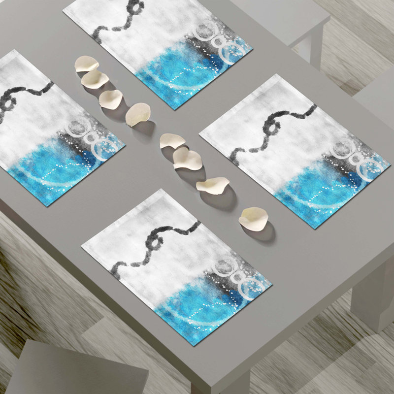 Polyester Abstract Rectangle Placemat