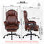 Fauteuil de direction avec repose-pieds Big And Tall