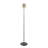Black And Antique Brass Floor Lamp