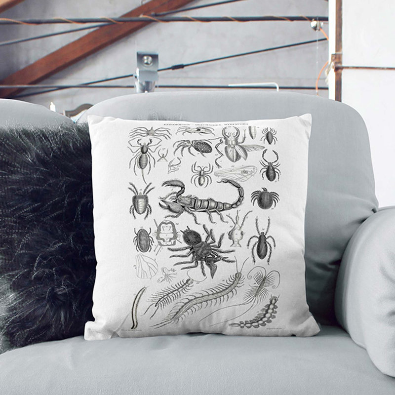 Square Throw Cushion, 40cm H x 40cm W x 15cm D