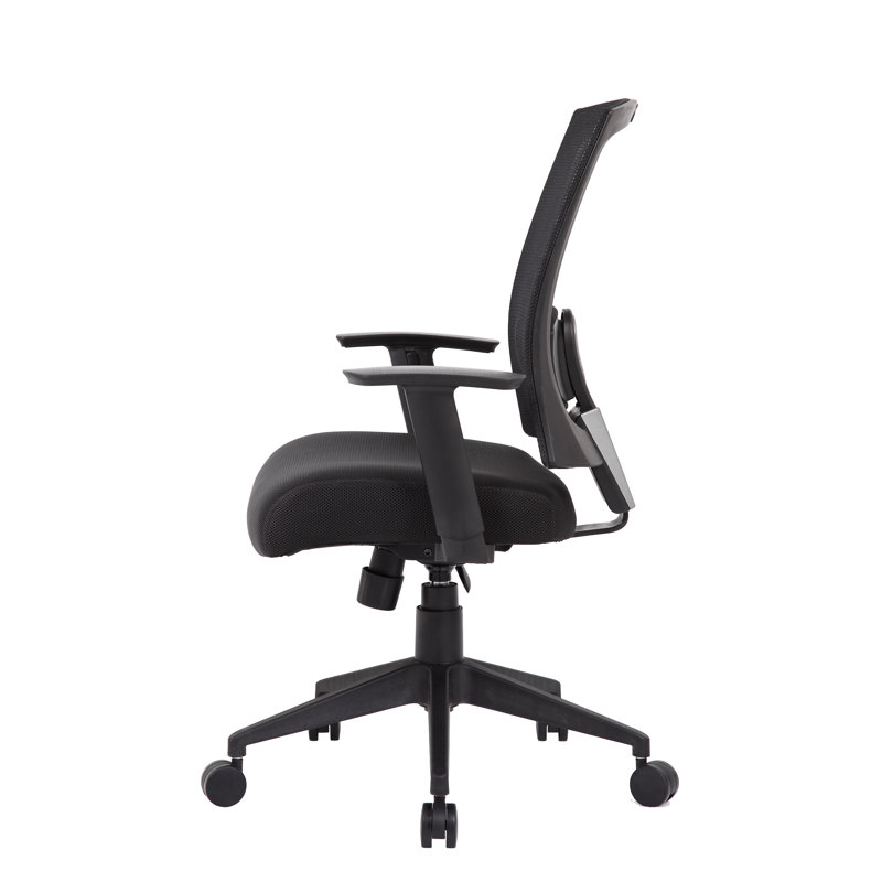Black Mesh High Back Swivel Task Chair with Adjustable Arms