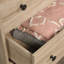 Commode 4 tiroirs, finition brune