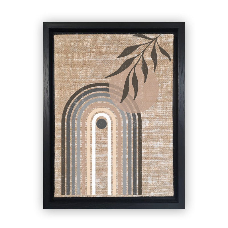 Decorative Canvas Painting, 26" H x 18.1" W, Black