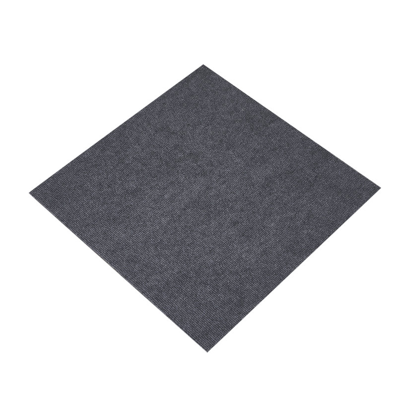 10pcs Polyester Self Adhesive Carpet Tiles, Grey