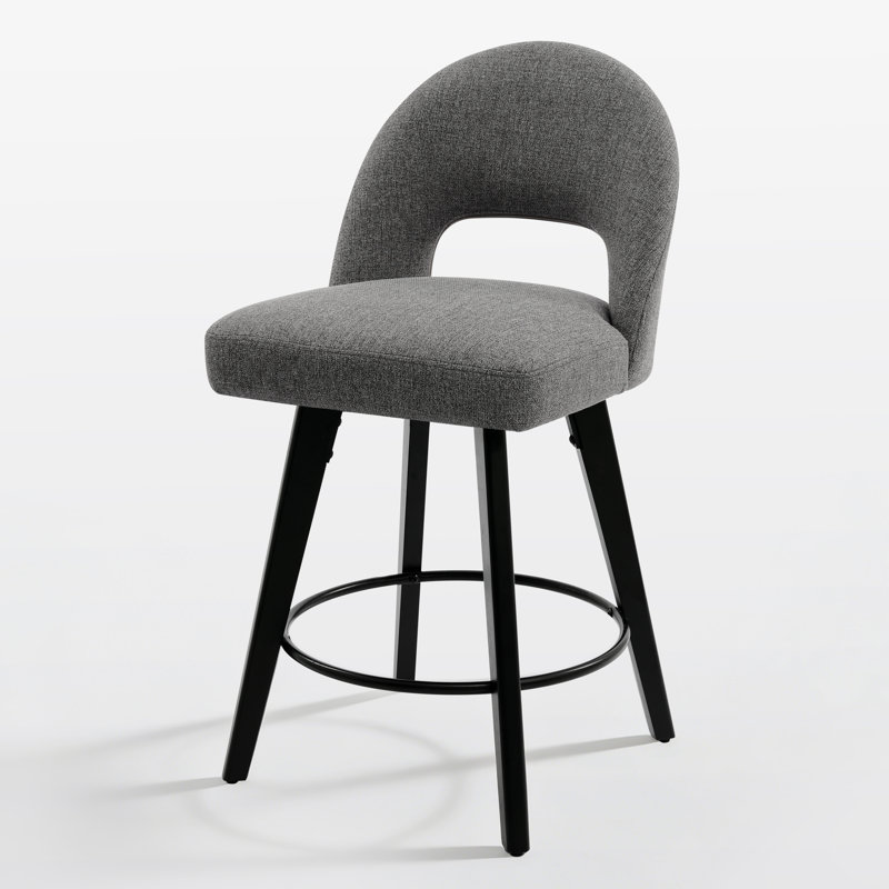 26" Swivel Counter & Bar Stool, Gray