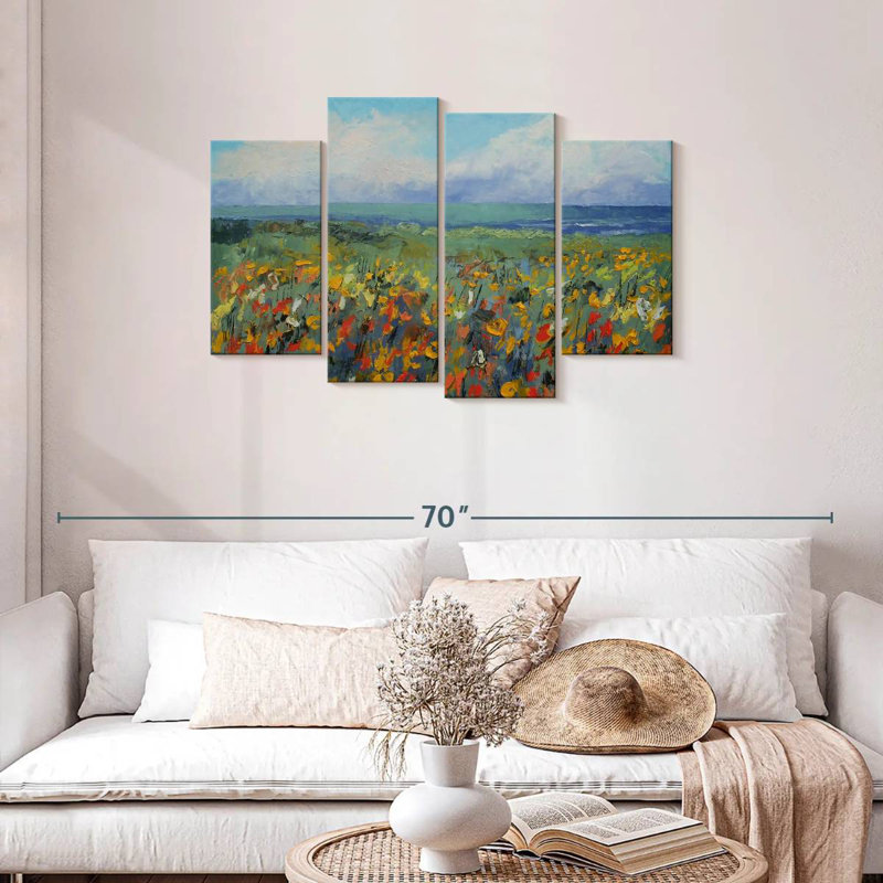 Alvord Wildflower Seascape, 27" H x 43" W