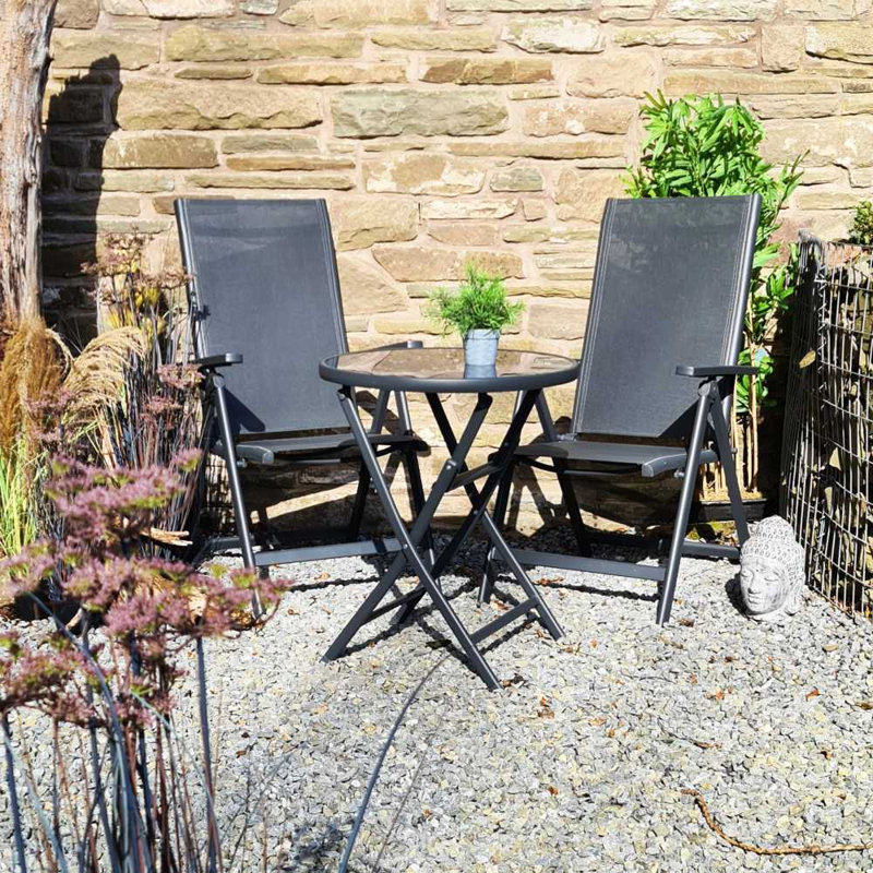 Frederich 2 - Person Patio Dining Set Round Table