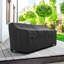 Housse de canapé de patio résistante aux intempéries avec protection en PVC respirante et durable, ourlet élastique réglable, sangles à fermeture par clic et trous-25131743-105225723