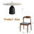 5Pcs Round Dining Table Set, Modern Kitchen Table With Lazy Susan For 4/6/8-1815583289-1815583294
