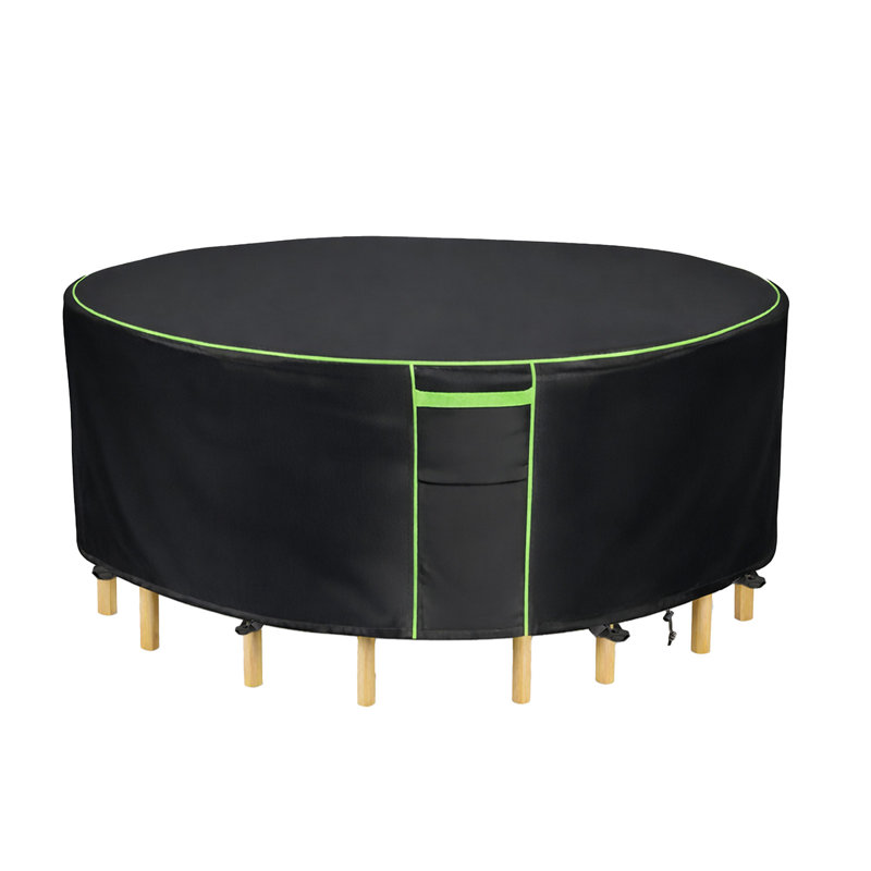 Outdoor Garden Furniture Cover, 420D Waterproof Patio Table and Chair Cover with Handles, 84×28H Inches, for Balcony Tables, Sofa Chairs, and Other Furniture
