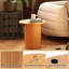 Table basse ronde en bois, tabel de bout de table d'appoint de style campagnard circulaire pour le salon-114237930