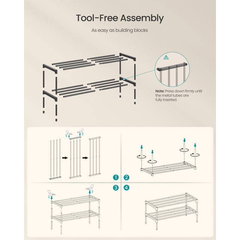 Borlange Shoe Rack, 37cm H x 30cm W x 62.3cm D