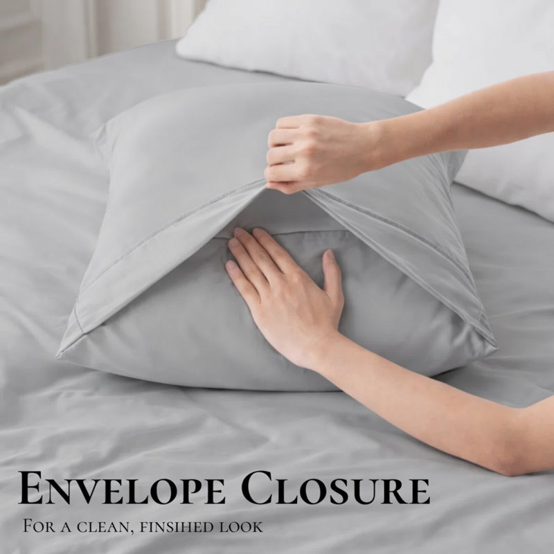 Ensemble de draps en bambou ultra doux - ensemble de 4 pièces - infroissable - feuilles de refroidissement avec poches profondes