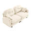 Canapé 74 po en chenille moderne avec dossier capitonné, coussins Cloud-Comfort, accoudoirs élégants et structure durable, beige-1086897685