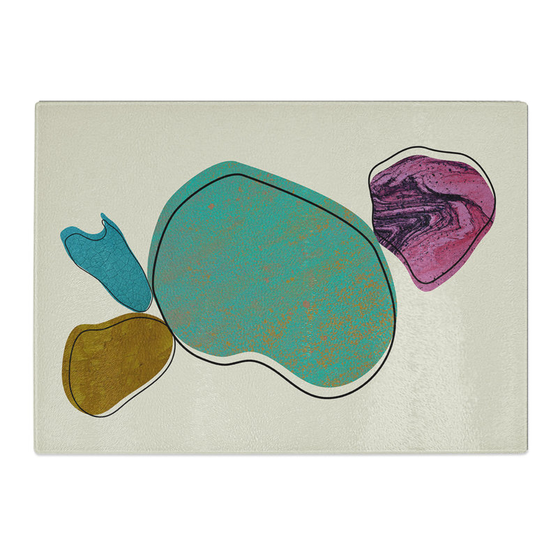 Composition 8 Chopping Board, 0.4cm H x 20cm W x 28.5cm L
