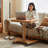 Burlywood+White Rectangular Solid Wood+Carbon Steel+Plastic End Table